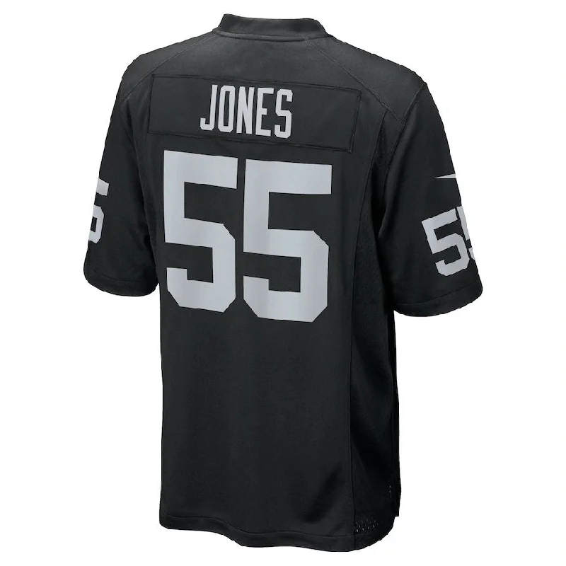 LV. Raiders #55 Chandler Jones Black Game Jersey Stitched American Football Jerseys-NFL Youth Football Jersey for Sale -