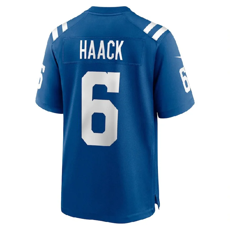 IN.Colts #6 Matt Haack Royal Game Player Jersey Stitched American Football Jerseys-NFL Football Jersey Collection -