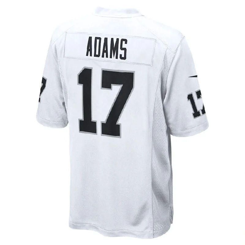 LV. Raiders #17 Davante Adams White Game Jersey Stitched American Football Jerseys-NFL Jerseys with Team Colors -