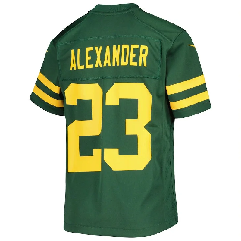 GB.Packers #23 Jaire Alexander Green Alternate Game Jersey Stitched American Football Jerseys-NFL Player Jersey for All Fans -