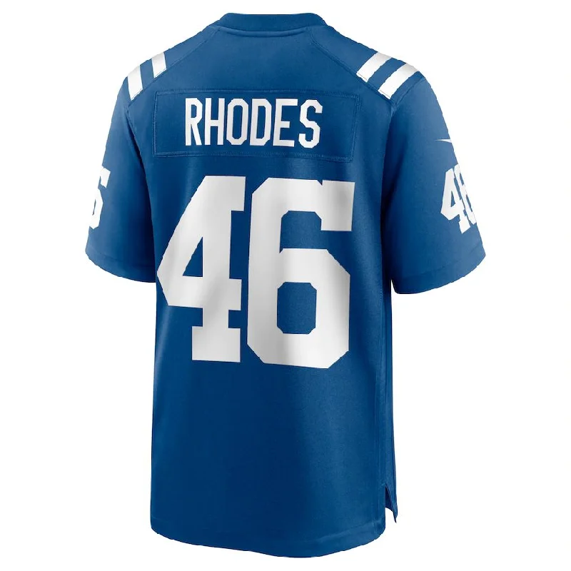 IN.Colts #46 Luke Rhodes Royal Game Jersey Stitched American Football Jerseys-NFL Football Jersey Online -