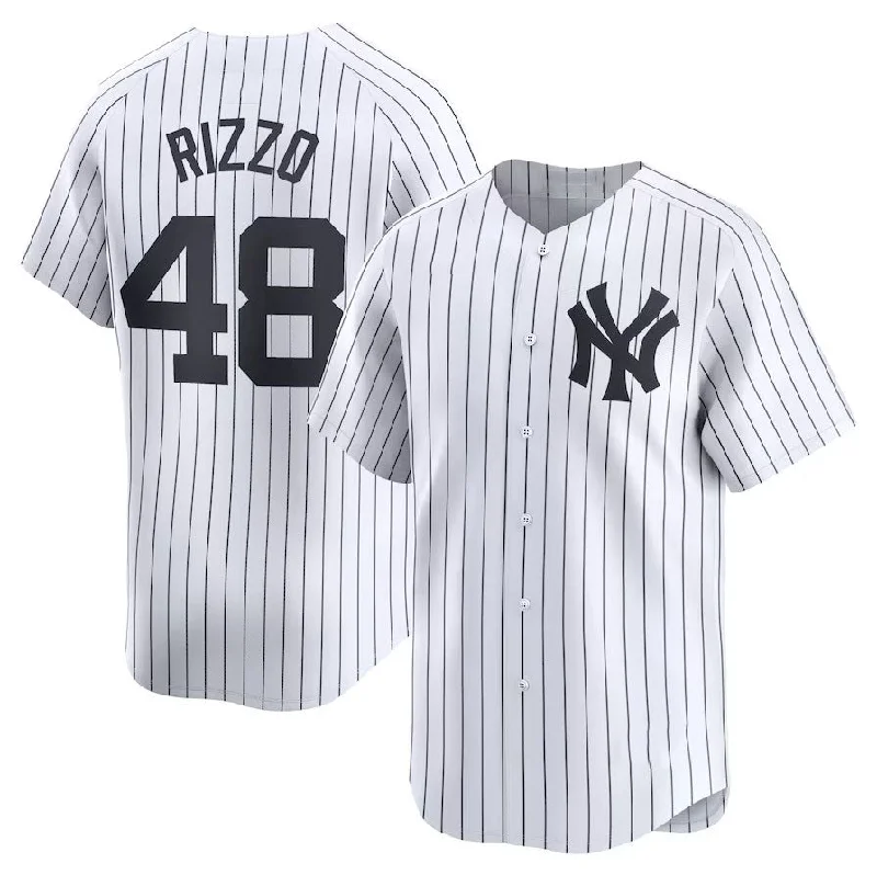 New York Yankees #48 Anthony Rizzo Home Limited Player Jersey - White Stitches Baseball Jerseys-NBA Youth Custom Jersey -