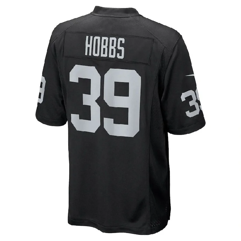 LV. Raiders #39 Nate Hobbs Black Game Jersey Stitched American Football Jerseys-NFL Special Edition Jersey Sale -