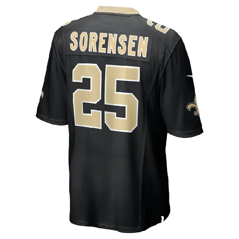 NO.Saints #25 Daniel Sorensen Black Game Player Jersey Stitched American Football Jerseys-NFL Football Jersey Sale -