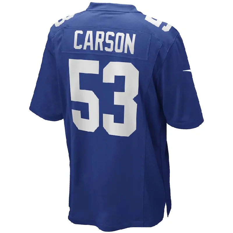 NY.Giants #53 Harry Carson  Royal Game Retired Player Jersey Stitched American Football Jerseys-NFL Youth Custom Jersey -