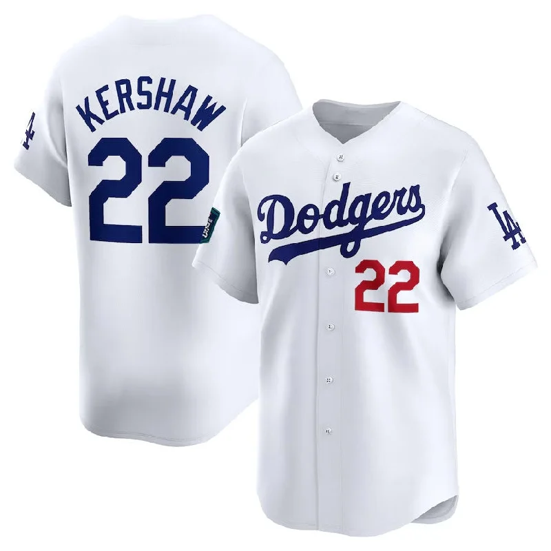 Los Angeles Dodgers #22 Clayton Kershaw 2024 World Tour Seoul Series Home Limited Player Jersey - White Stitches Baseball Jerseys-NBA Vintage Basketball Jersey -