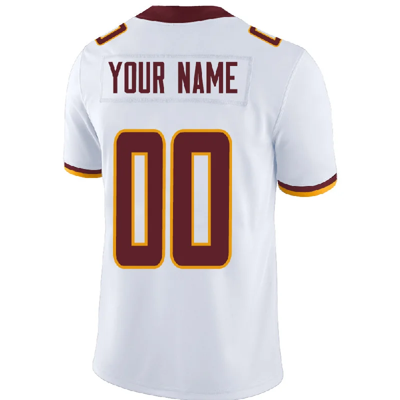 Custom W.Football Team Stitched American Football Jerseys Personalize Birthday Gifts White Jersey-NBA Jersey with Player Name -