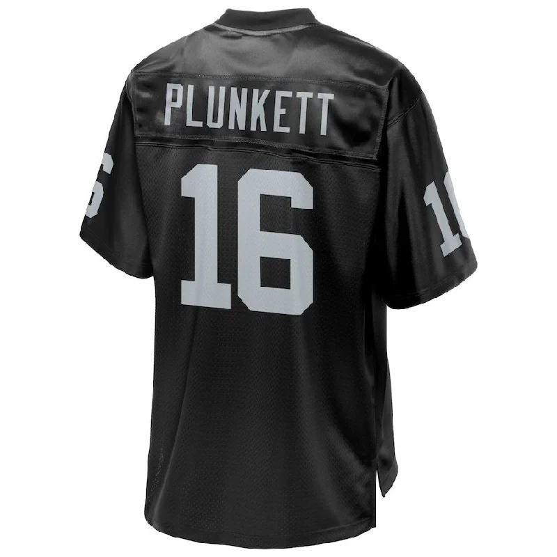 LV. Raiders #16 Jim Plunkett  Pro Line Black Retired Team Player Jersey Stitched American Football Jerseys-NFL Football Jersey for Adults -