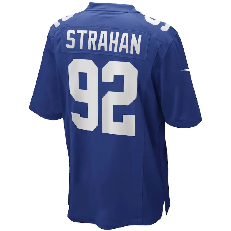 NY.Giants #92 Michael Strahan Royal Game Retired Player Jersey Stitched American Football Jerseys-NFL Football Jersey for Holidays -