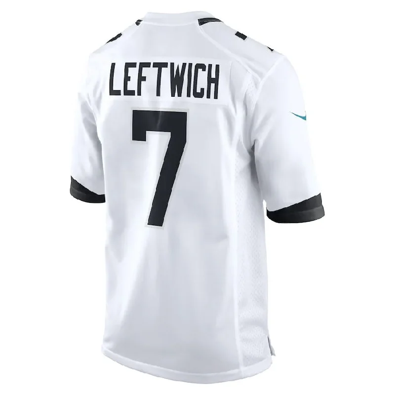 J.Jaguars #7 Byron Leftwich White Retired Player Game Jersey Stitched American Football Jerseys-NFL Official Jersey Collection -