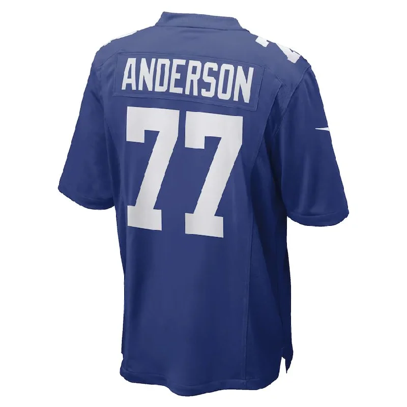 NY.Giants #77 Jack Anderson Royal Game Player Jersey Stitched American Football Jerseys-NFL Jersey for Fans -