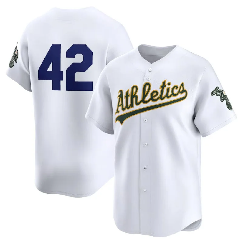 Oakland Athletics 2024 #42 Jackie Robinson Day Home Limited Jersey – White Stitches Baseball Jerseys-NBA Authentic Team Jersey -