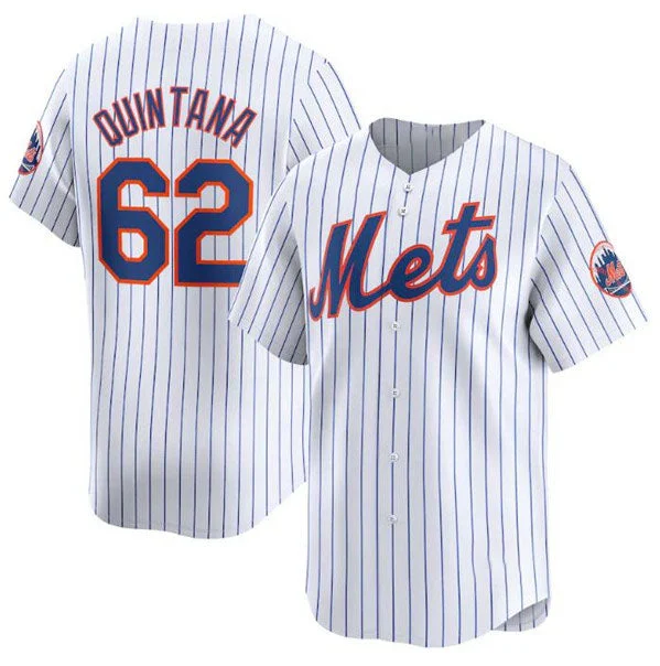 New York Mets #62 Jose Quintana White 2024 Home Limited Stitched Baseball Jersey-NBA Custom Basketball Jersey -