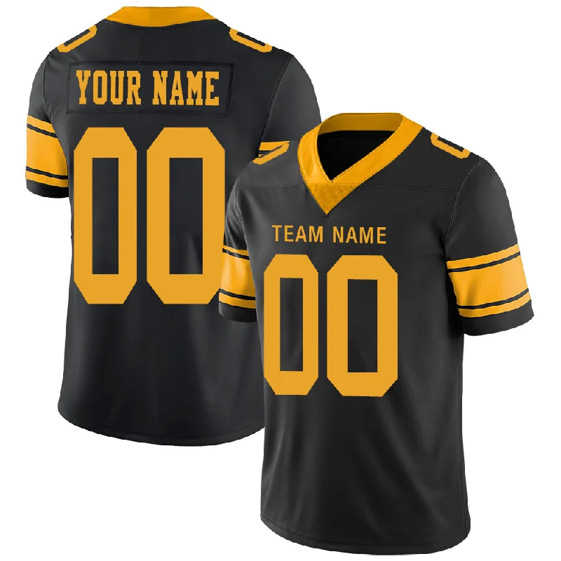 Custom P.Steelers Stitched American Football Jerseys Personalize Birthday Gifts Black Jersey-NBA Player Signature Jersey -