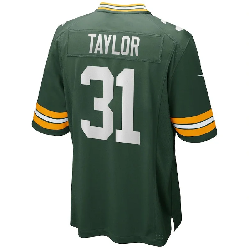 GB.Packers #31 Jim Taylor Green Game Retired Player Jersey Stitched American Football Jerseys-NFL Jersey for Fans -