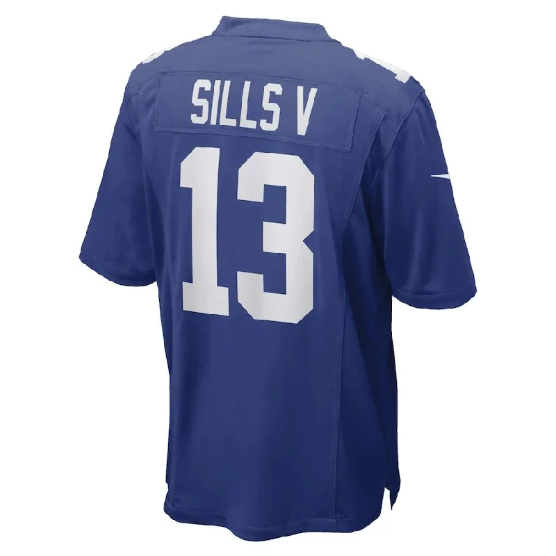 NY.Giants #13 David Sills V Royal Game Player Jersey Stitched American Football Jerseys-NFL Limited Edition Football Jersey -