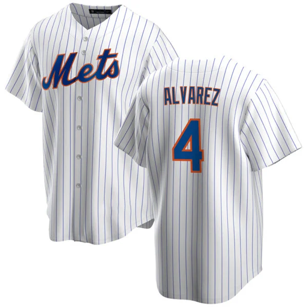 New York Mets #4 Francisco álvarez White Cool Base Stitched Baseball Jersey-NBA Basketball Jersey with Custom Graphics -