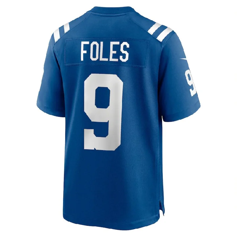 IN.Colts #9 Nick Foles Royal Player Game Jersey Stitched American Football Jerseys-NFL Player Signature Football Jersey -