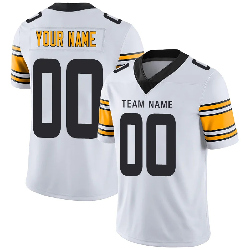 Custom P.Steelers Stitched American Football Jerseys Personalize Birthday Gifts White Jersey-NBA NBA Player Edition Jerseys -