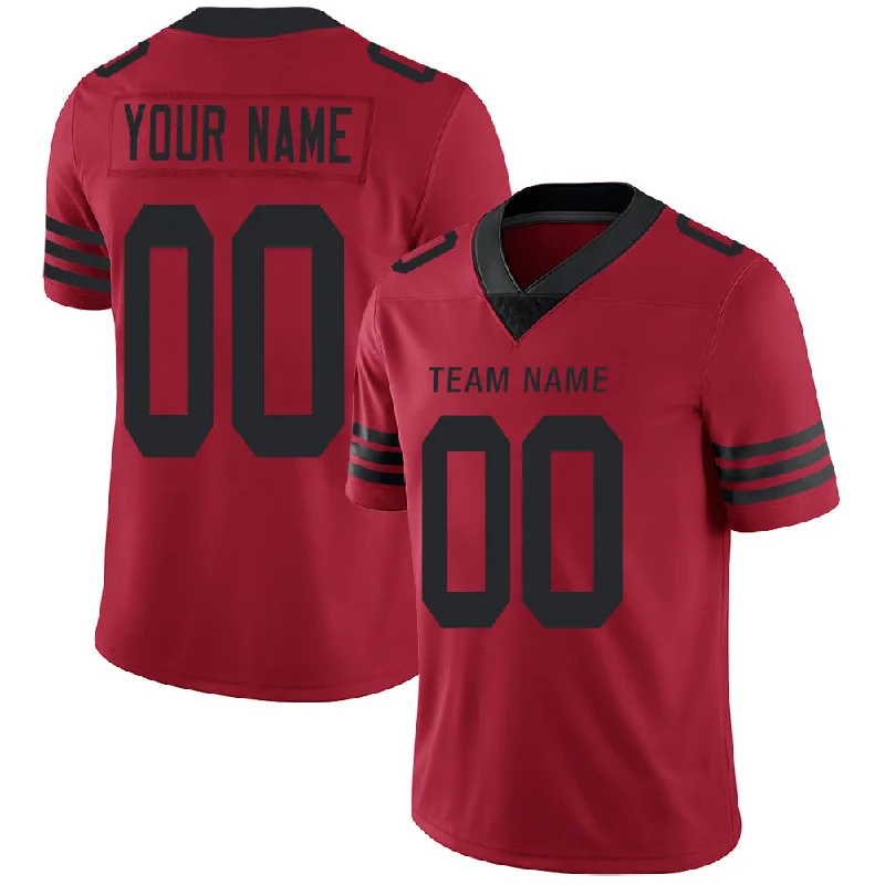 Custom SF.49ers Stitched American Football Jerseys Personalize Birthday Gifts Red Jersey-NBA Custom Team Jersey -