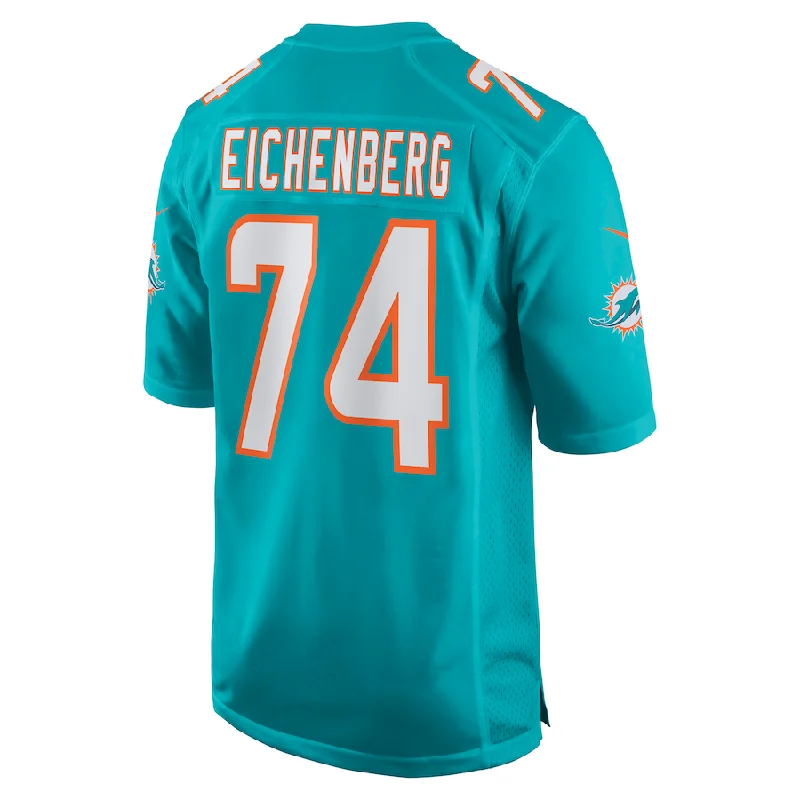 M.Dolphins #74 Liam Eichenberg Aqua Game Jersey Stitched American Football Jerseys-NFL Special Edition Jersey Sale -