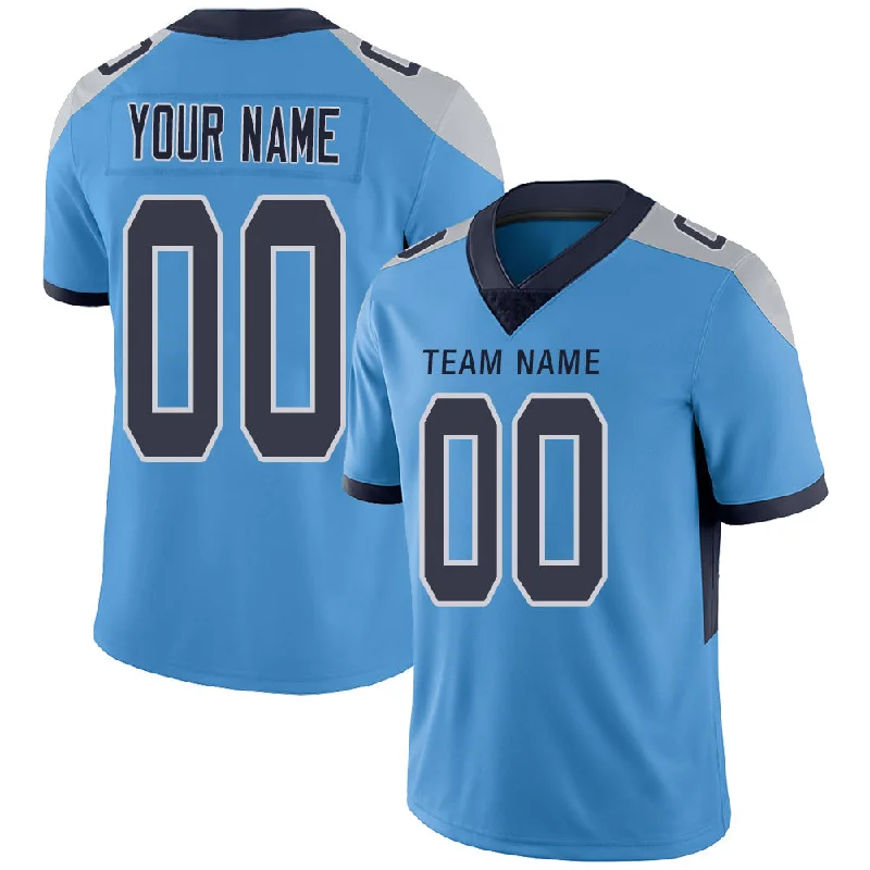 Custom T.Titans Stitched American Football Jerseys Personalize Birthday Gifts Light Blue Jersey-NBA Player Edition Jersey Online -