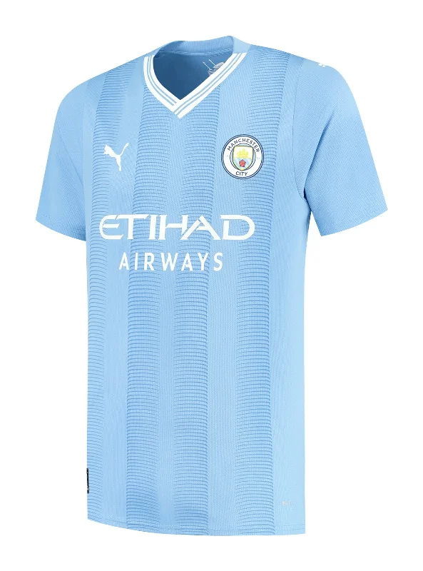 MANCHESTER CITY HOME PLAYER VERSION 2023/24-NBA Jerseys with Player’s Signature -