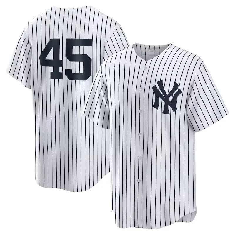 New York Yankees #45 Gerrit Cole Home Replica Player Name Jersey - White Stitches Baseball Jerseys-NBA Youth Team Jersey -