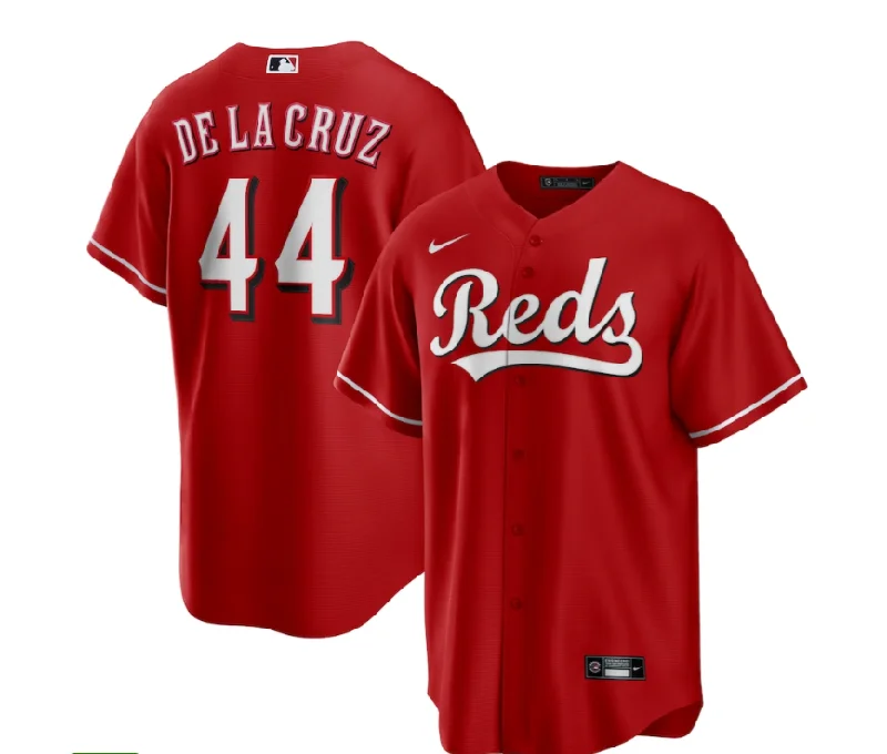 CINCINNATTI REDS RED ALTERNATE REPLICA JERSEY-NBA Jersey with Custom Numbers -