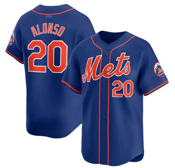 New York Mets #20 Pete Alonso Royal 2024 Alternate Limited Stitched Baseball Jersey-NBA Basketball Jersey Free Shipping -