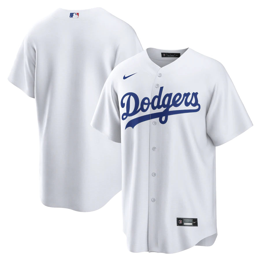 LOS ANGELES DODGERS WHITE HOME JERSEY-NBA Basketball Jersey Shop -