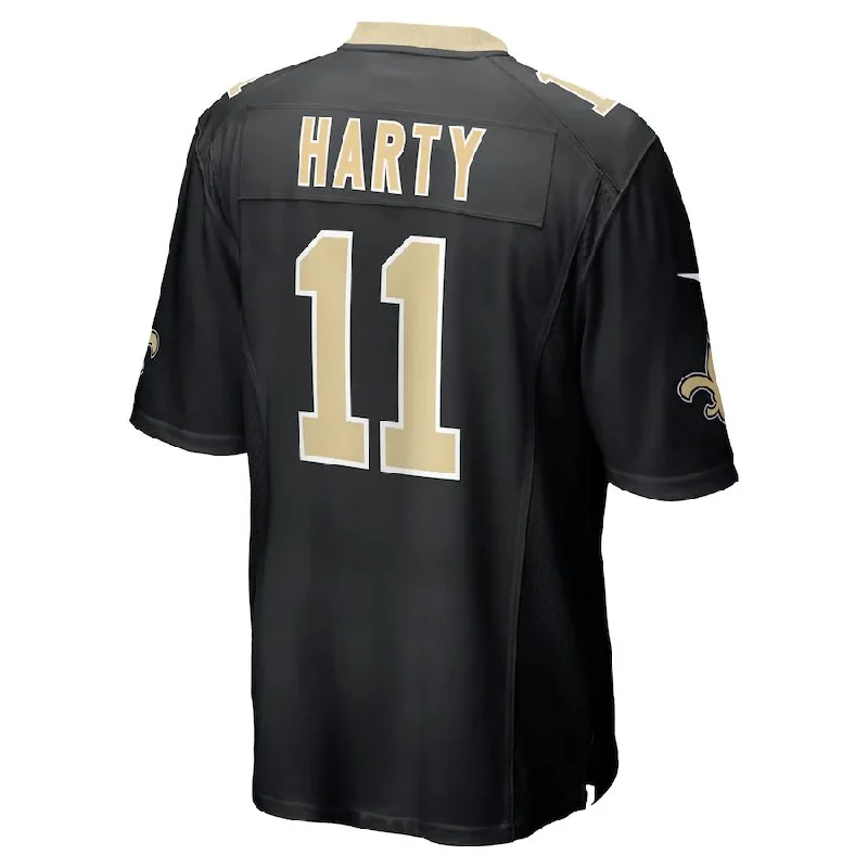 NO.Saints #11 Deonte Harris Black Game Player Jersey Stitched American Football Jerseys-NFL Jersey for Football Fans -