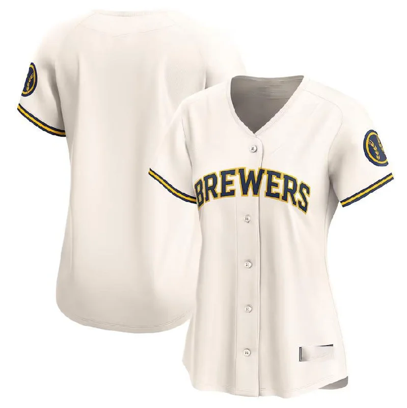 Milwaukee Brewers Cream Home Limited Jersey Baseball Jerseys-NBA Basketball Jersey for Sale Online -