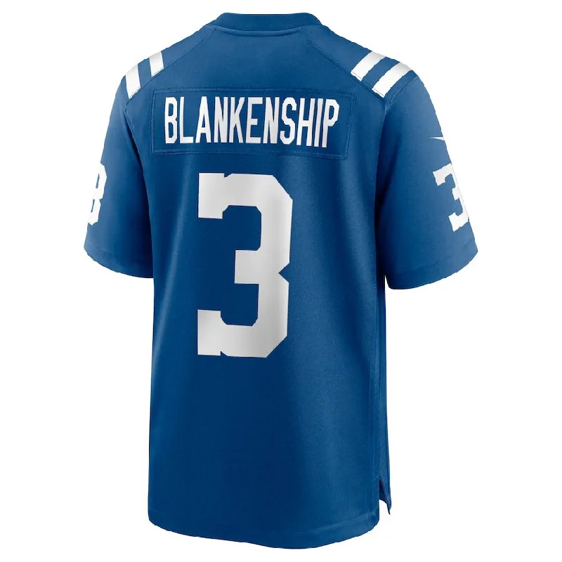 IN.Colts #3 Rodrigo Blankenship Royal Game Jersey Stitched American Football Jerseys-NFL Authentic Football Jersey Sale -