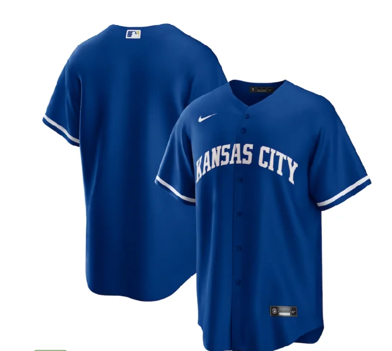 KANSAS CITY ROYALS NAVY BLUE ALTERNATE REPLICA JERSEY-NBA All-Star Game Jersey Sale -