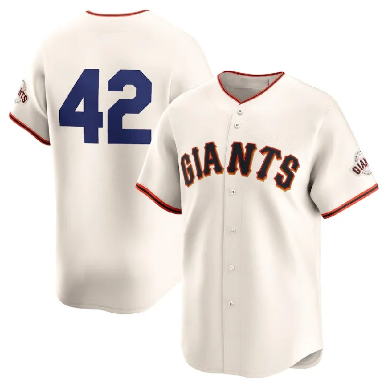 San Francisco Giants 2024 #42 Jackie Robinson Day Home Limited Jersey – Cream Stitches Baseball Jerseys-NBA NBA Youth Custom Jersey -