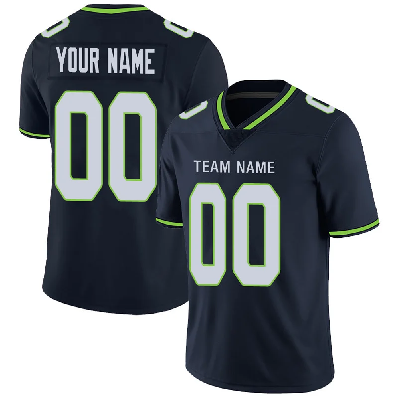 Custom S.Seahawks Stitched American Football Jerseys Personalize Birthday Gifts Navy Jersey-NBA Basketball Jersey Collection Online -