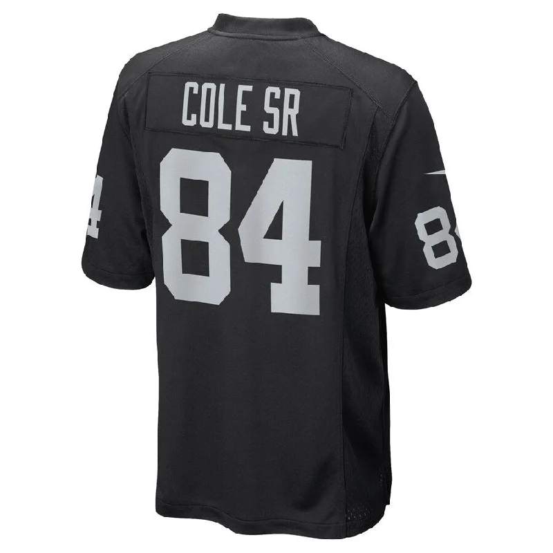 LV. Raiders #84 Keelan Cole Black Game Player Jersey Stitched American Football Jerseys-NFL Vintage Football Jersey Online -