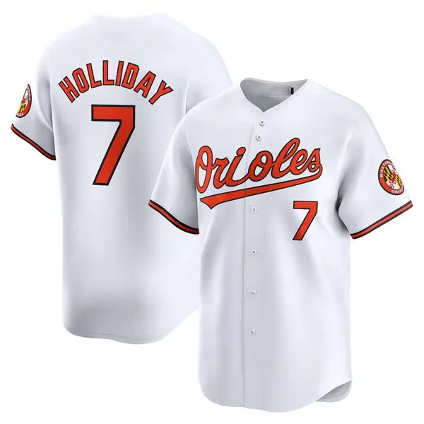 Baltimore Orioles #7 Jackson Holliday White 2024 Home Limited Cool Base Stitched Baseball Jersey-NBA Jersey for Basketball Lovers -