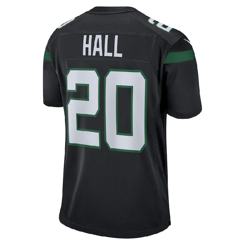 NY.Jets #20 Breece Hall Stealth Black Alternate Game Player Jersey Stitched American Football Jerseys-NFL Jerseys for Sale -