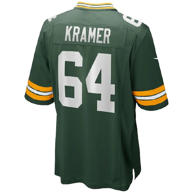 GB.Packers #64 Jerry Kramer Green Game Retired Player Jersey Stitched American Football Jerseys-NFL Custom Player Jersey -