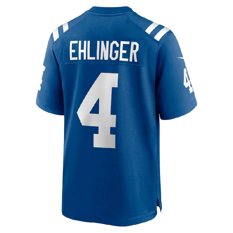 IN.Colts #4 Sam Ehlinger Royal Game Jersey Stitched American Football Jerseys-NFL Player Edition Football Jerseys -