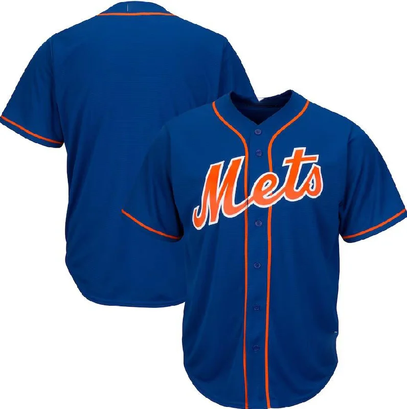 New York Mets Royal Big & Tall Replica Team Jersey Baseball Jerseys-NBA Jersey Sale Online -