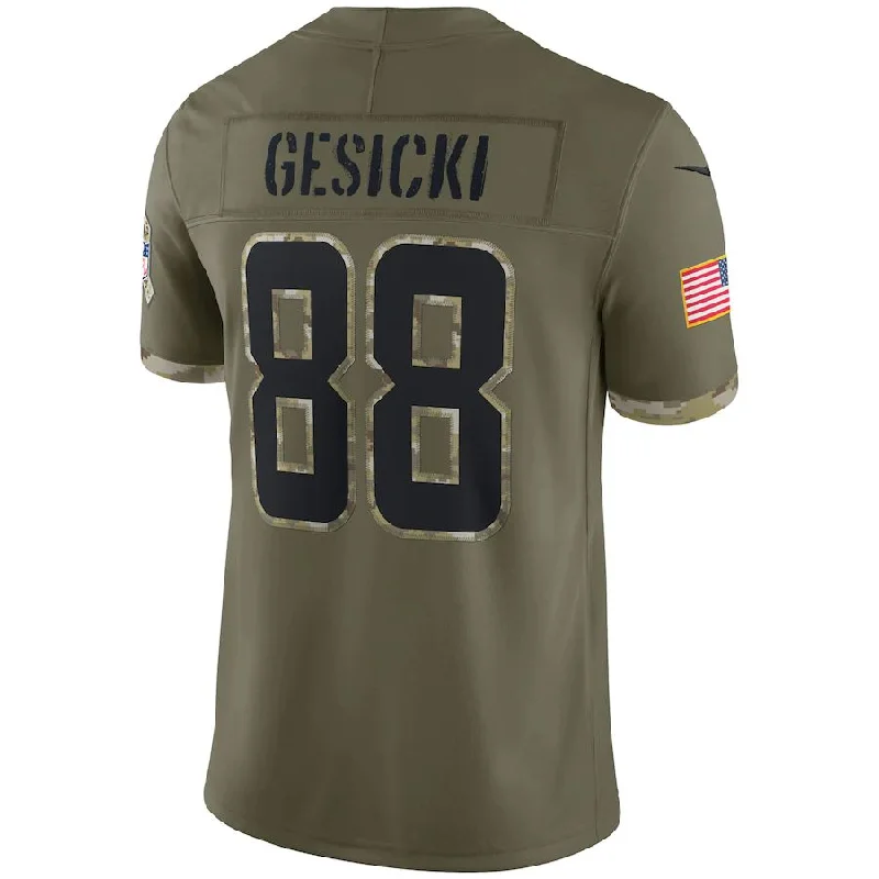 M.Dolphins #88 Mike Gesicki Olive 2022 Salute To Service Limited Jersey Stitched American Football Jerseys-NFL Team Jersey Online -