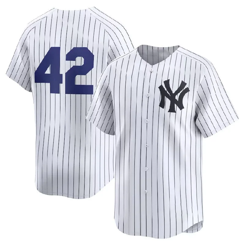 New York Yankees 2024 #42 Jackie Robinson Day Home Limited Jersey – White Stitches Baseball Jerseys-NBA Basketball Jersey Shop Online -