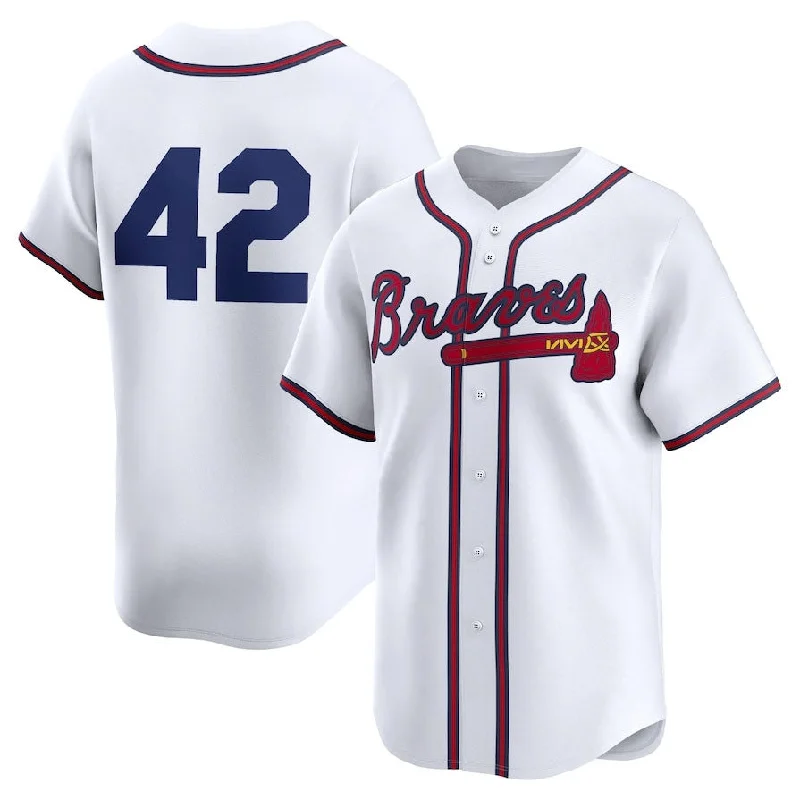 Atlanta Braves 2024 #42 Jackie Robinson Day Home Limited Jersey – White Stitches Baseball Jerseys-NBA NBA Authentic Jersey Sale -