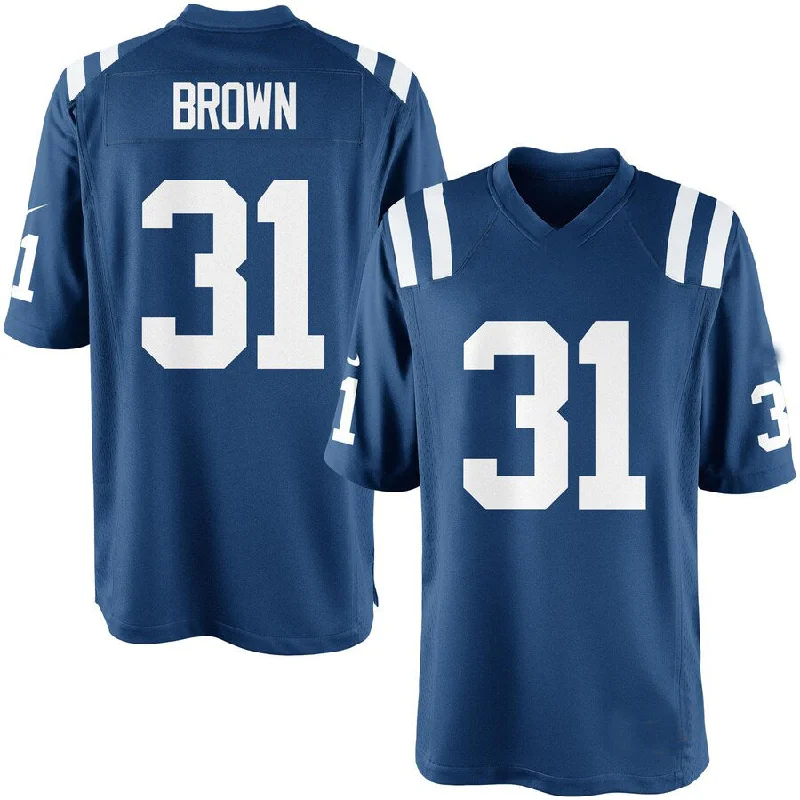 IN.Colts #31 Donald Brown Team Color Game Jersey Stitched American Football Jerseys-NFL Football Jersey for Kids Sale -