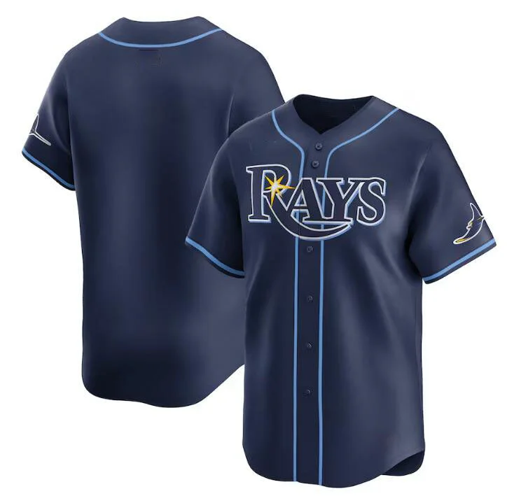 Tampa Bay Rays Blank Navy Away Limited Stitched Baseball Jersey-NBA NBA Championship Jersey -