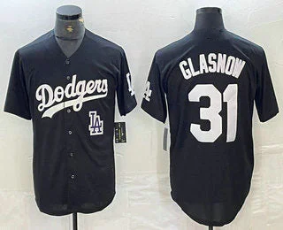 Los Angeles Dodgers #31 Tyler Glasnow Black Turn Back The Clock Stitched Cool Base Jersey Baseball Jersey-NBA Basketball Jersey Shop -