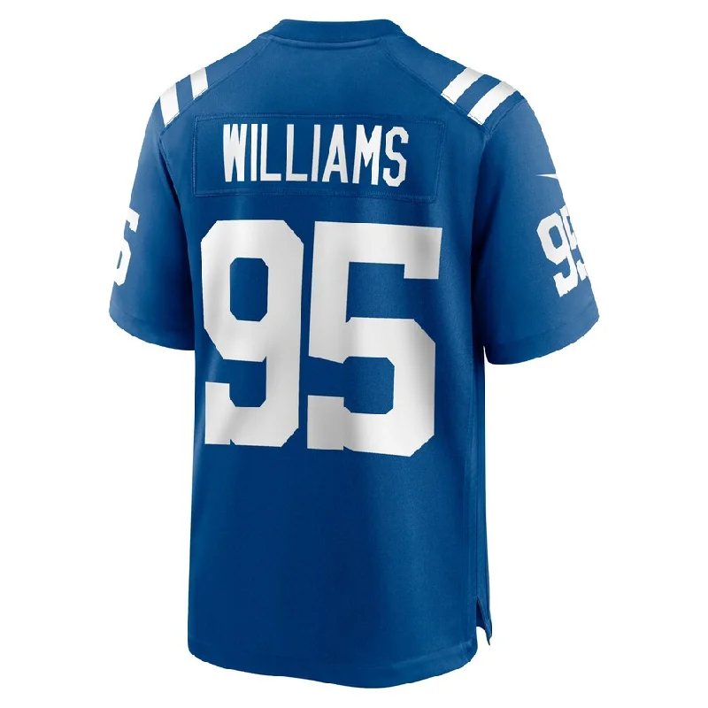 IN.Colts #95 Chris Williams Royal Game Player Jersey Stitched American Football Jerseys-NFL Game-Worn Player Jersey -